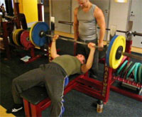 95 kg/210 lbs bench PR